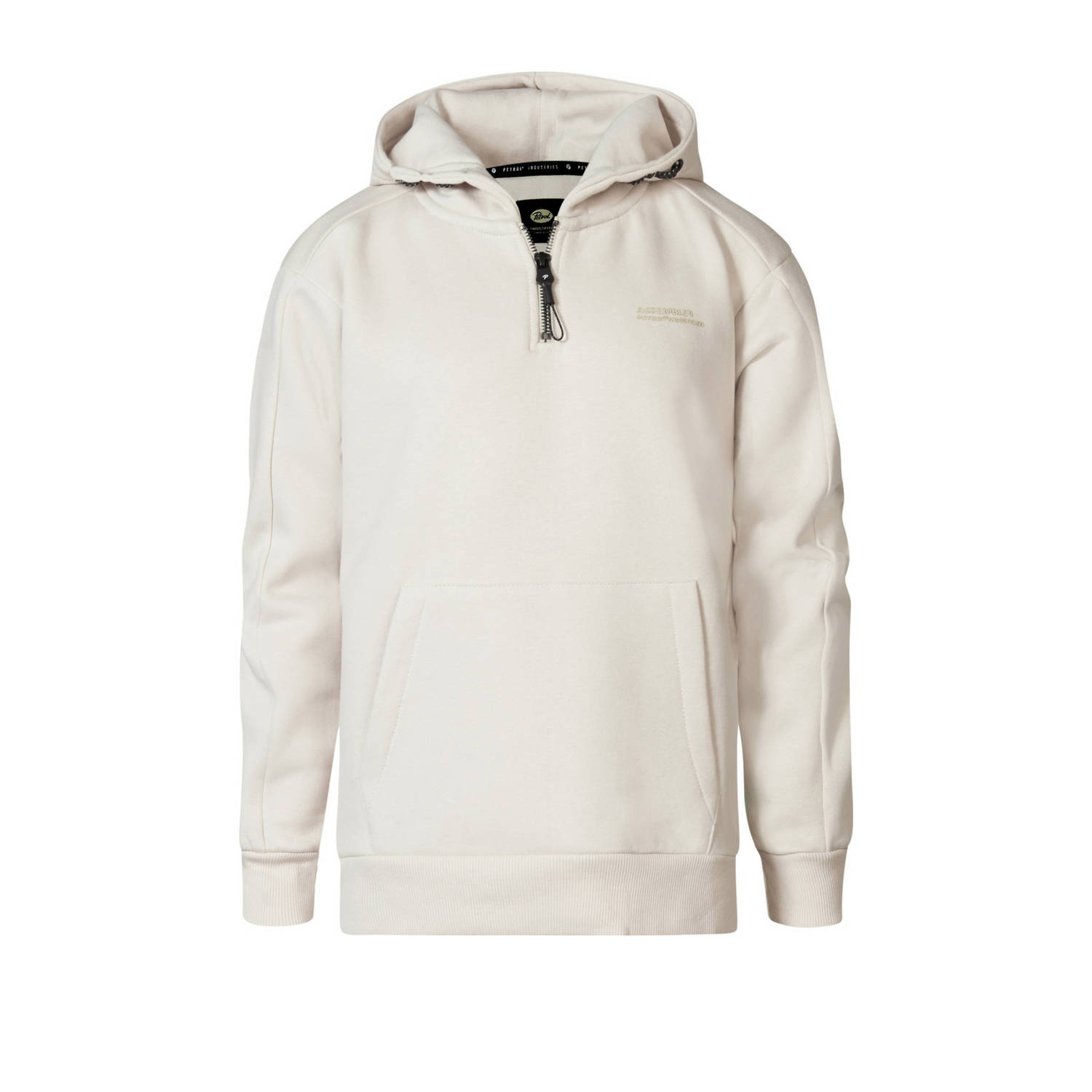 Petrol Industries hoodie ecru Trui Bruin Jongens Sweat Capuchon Effen 152