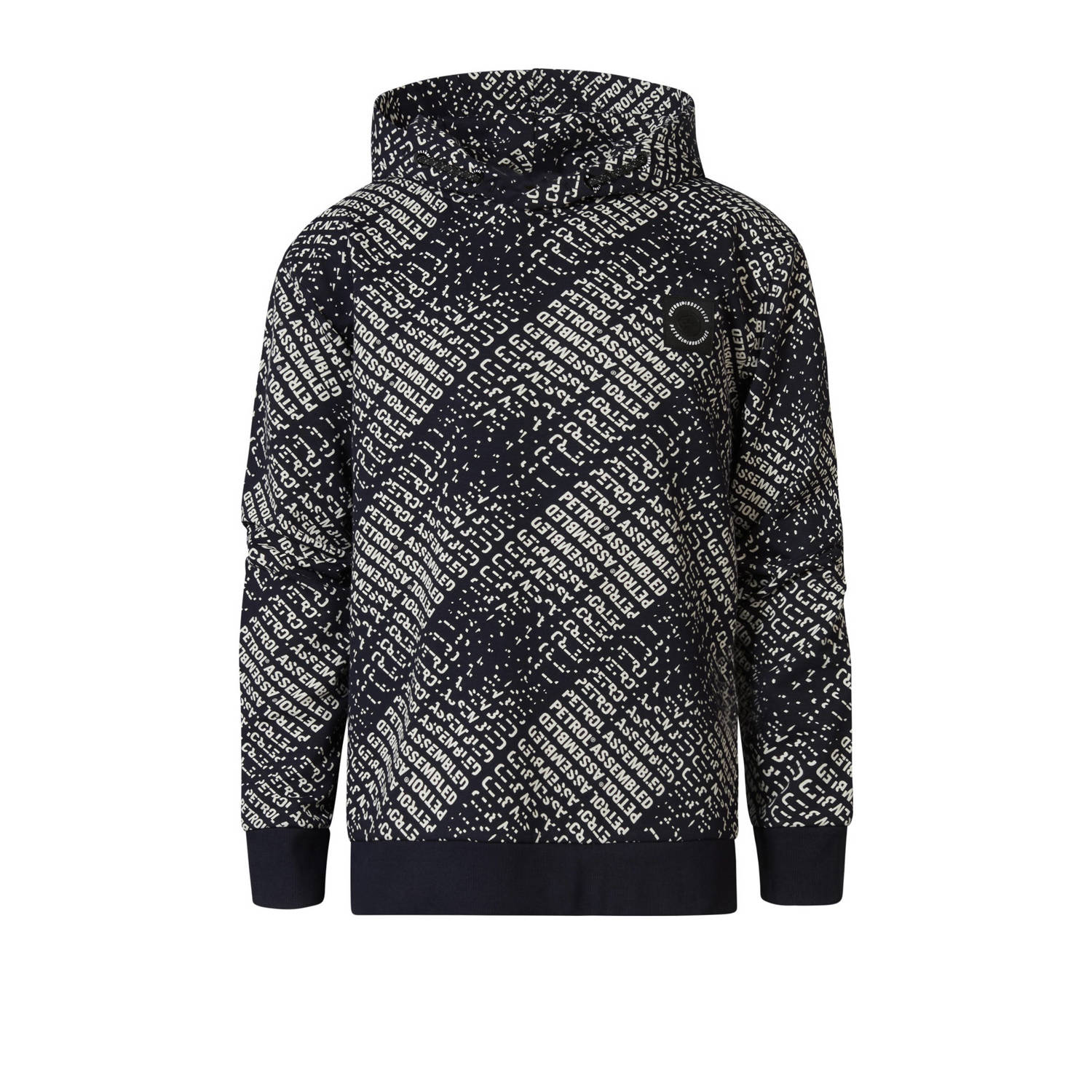 Petrol Industries hoodie blauw Trui Jongens Sweat Capuchon All over print 152