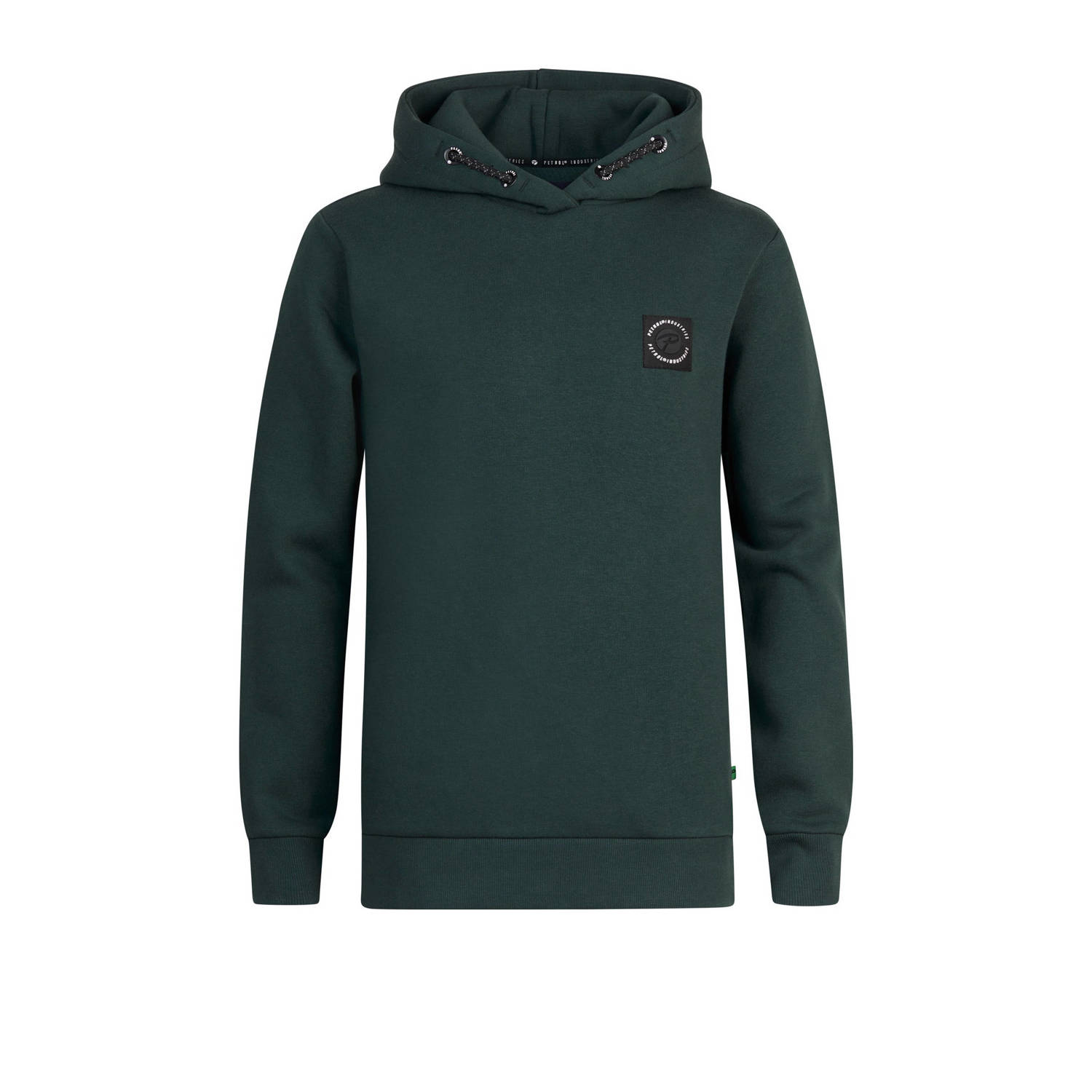 Petrol Industries hoodie groen Trui Jongens Sweat Capuchon Effen 140