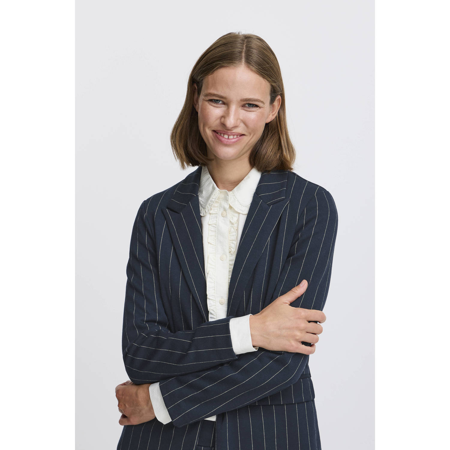 B.Young blazer met krijtstreep