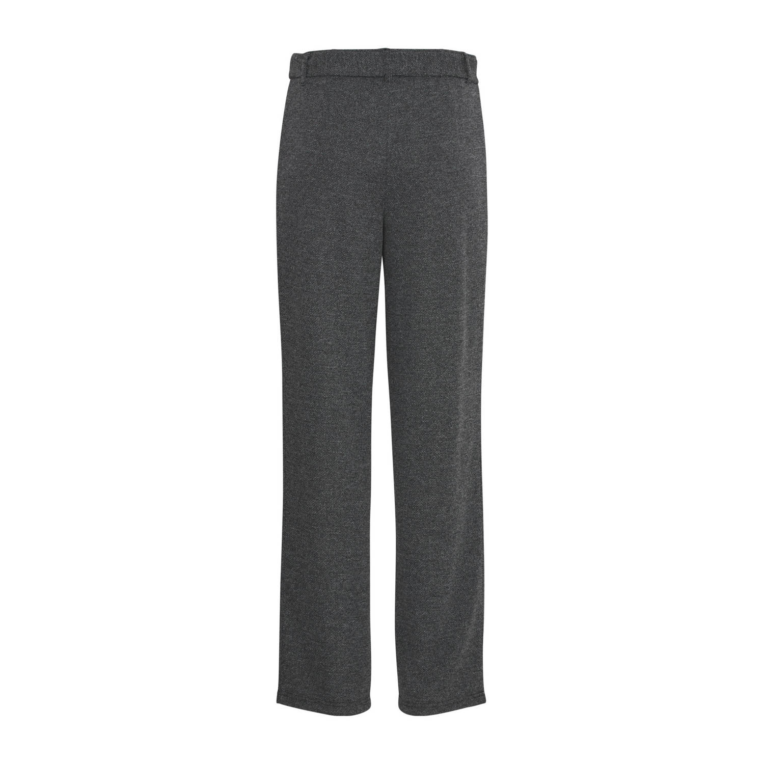 B.Young gemêleerde high waist regular fit broek BYROWAN antraciet