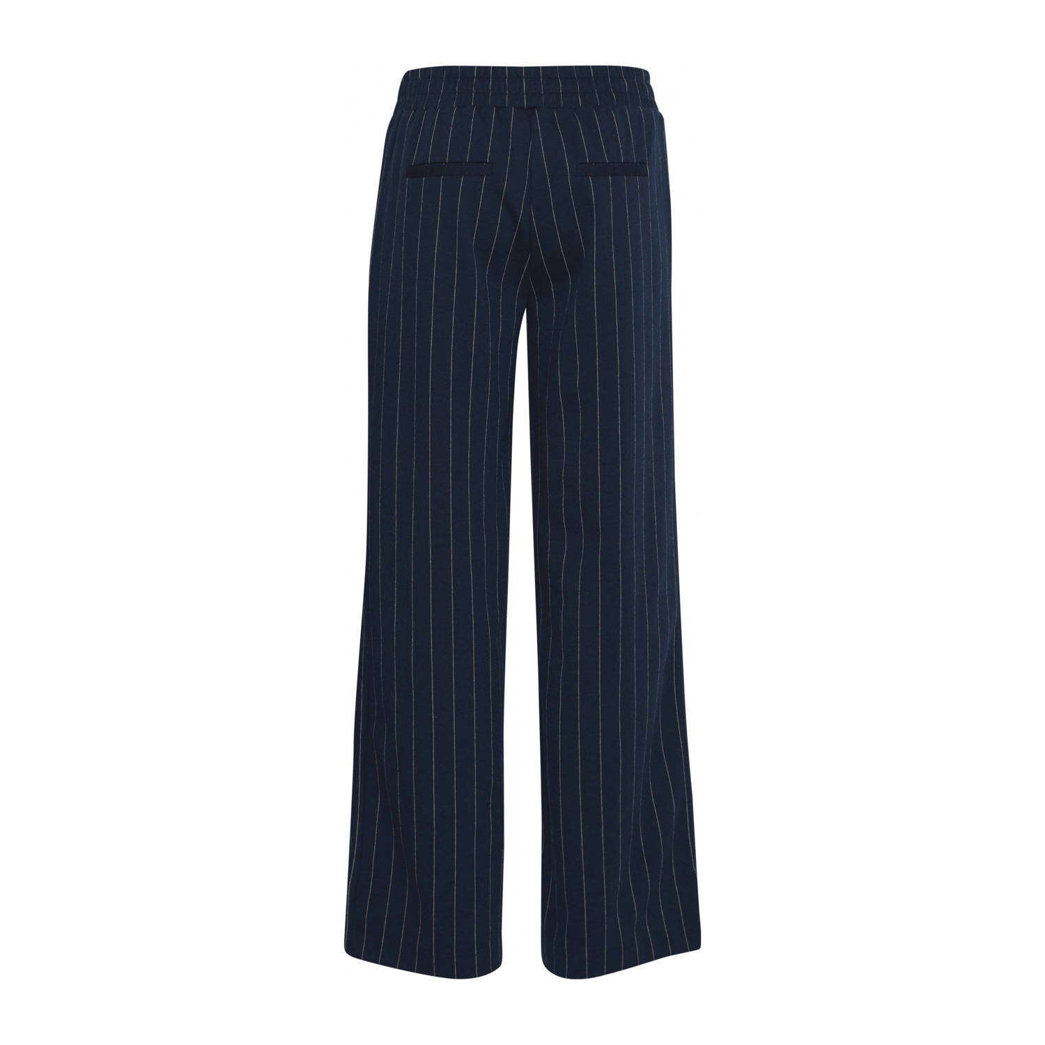B.Young wide leg broek met krijtstreep