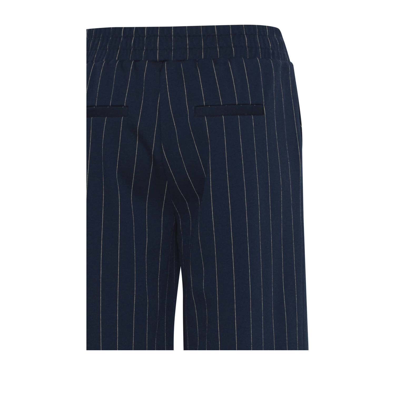 B.Young wide leg broek met krijtstreep