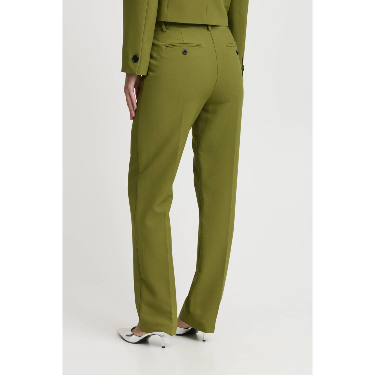 B.Young straight fit pantalon groen