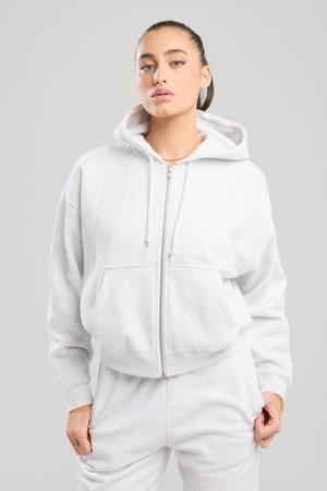 sweatvest  lichtgrijs melange