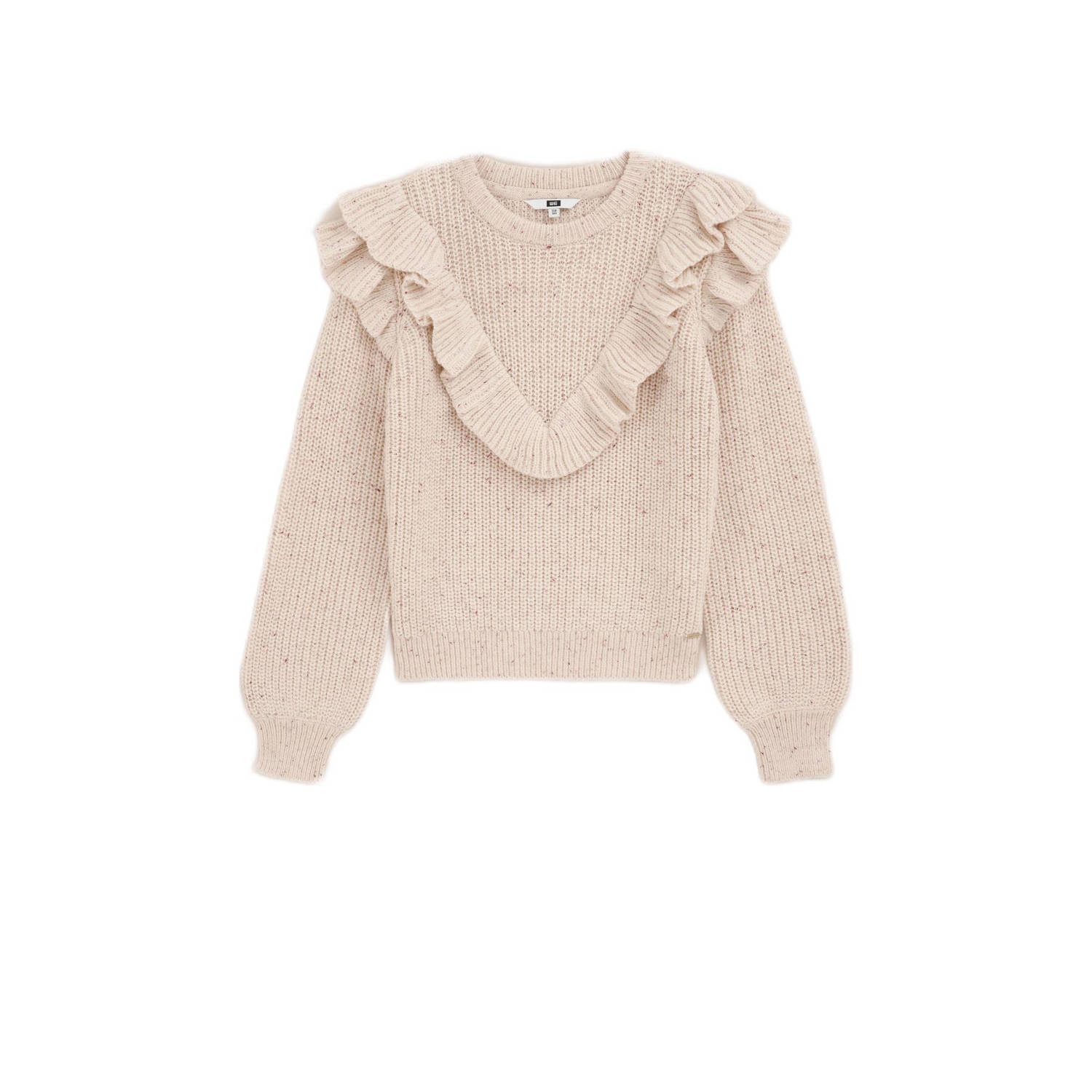 WE Fashion gebreide trui beige