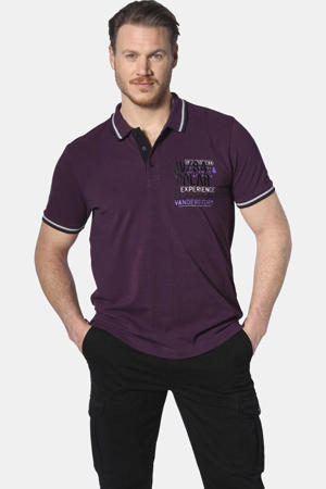 loose polo FRETU Plus Size donker donkerrood