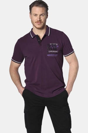 loose polo FRETU Plus Size donker donkerrood