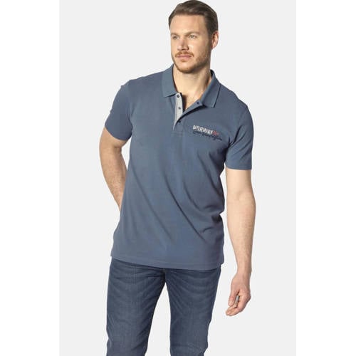 Jan Vanderstorm polo Plus Size JAKOV blauw afbeelding