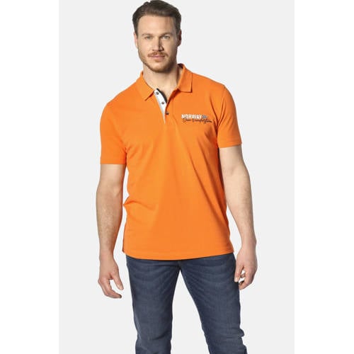 Jan Vanderstorm polo Plus Size JAKOV oranje afbeelding