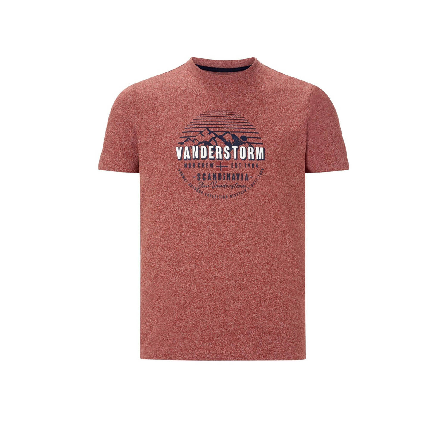Jan Vanderstorm T-shirt FINNMARVIN Plus Size met printopdruk