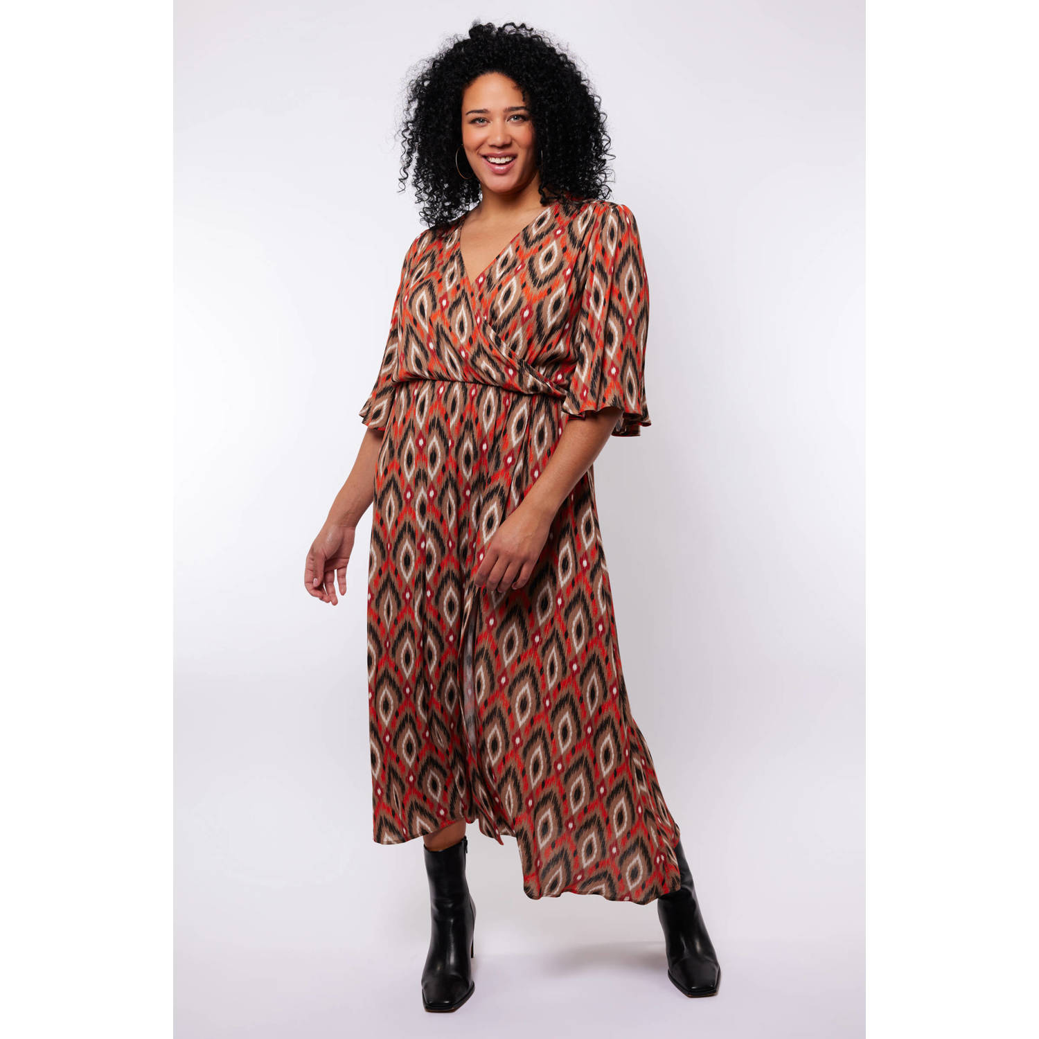 Exxcellent A-lijn jurk Alana met all over print