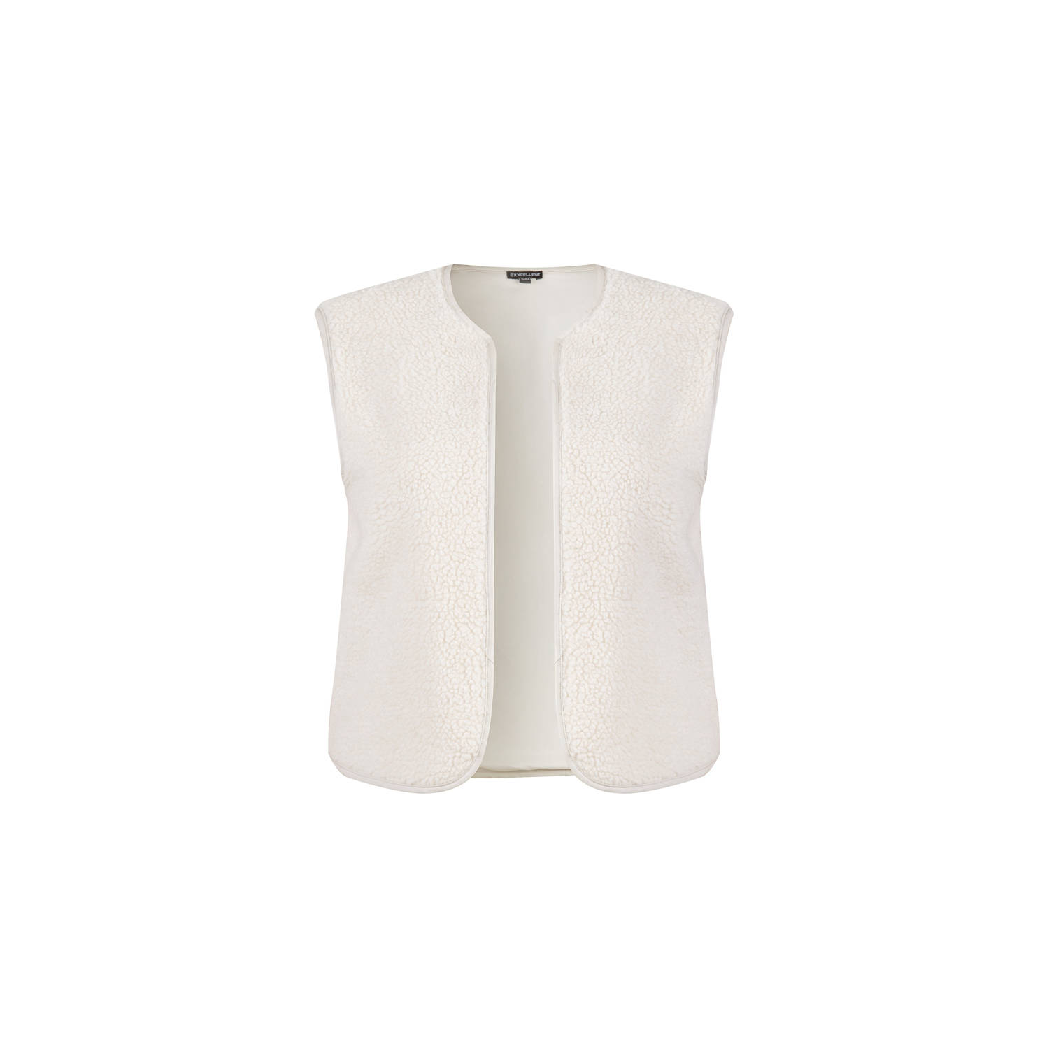 Exxcellent teddy gilet Ayda ecru