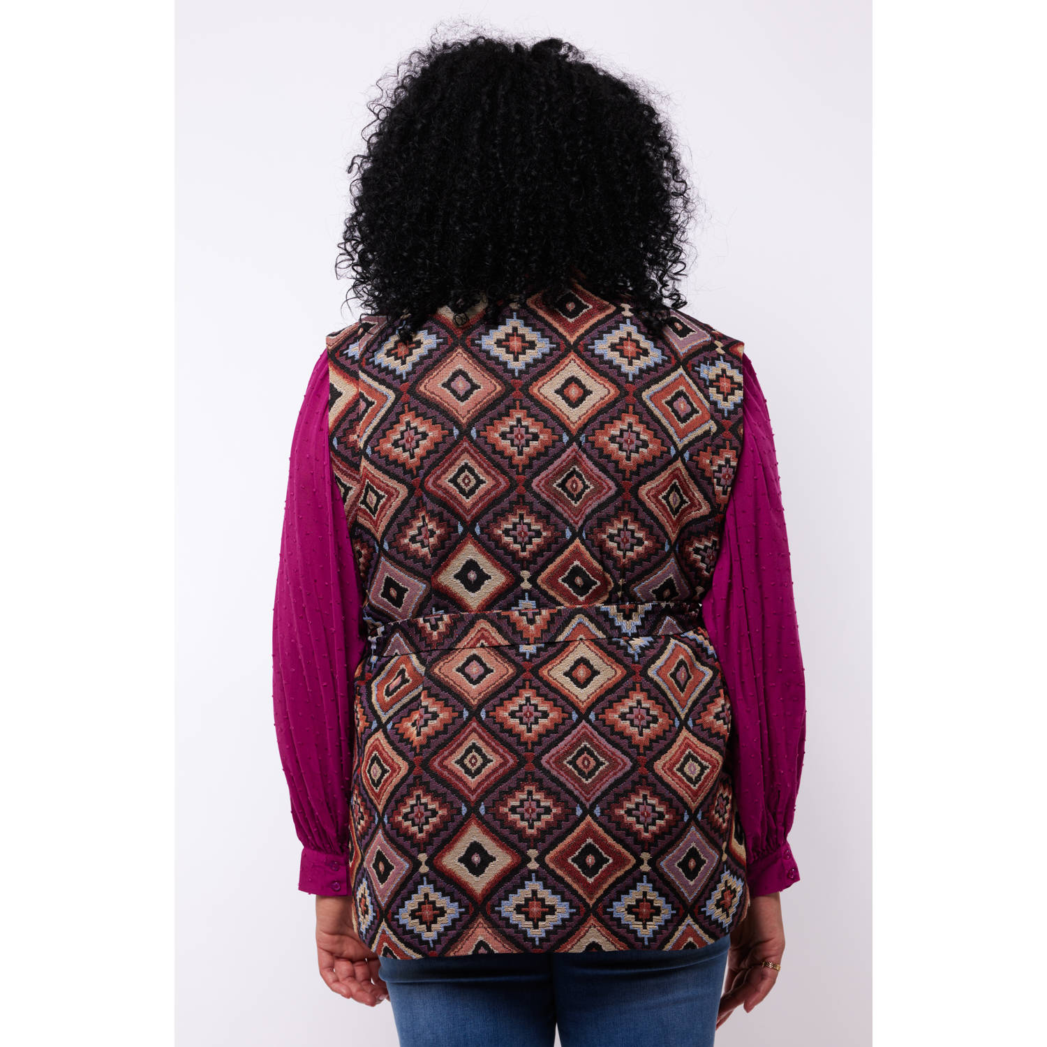 Exxcellent gilet Avella met all over print multi