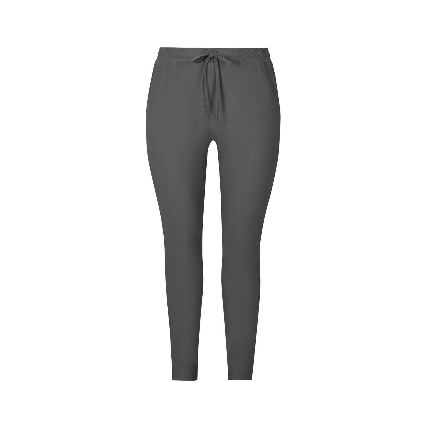 Exxcellent skinny fit broek Cathy van travelstof antraciet