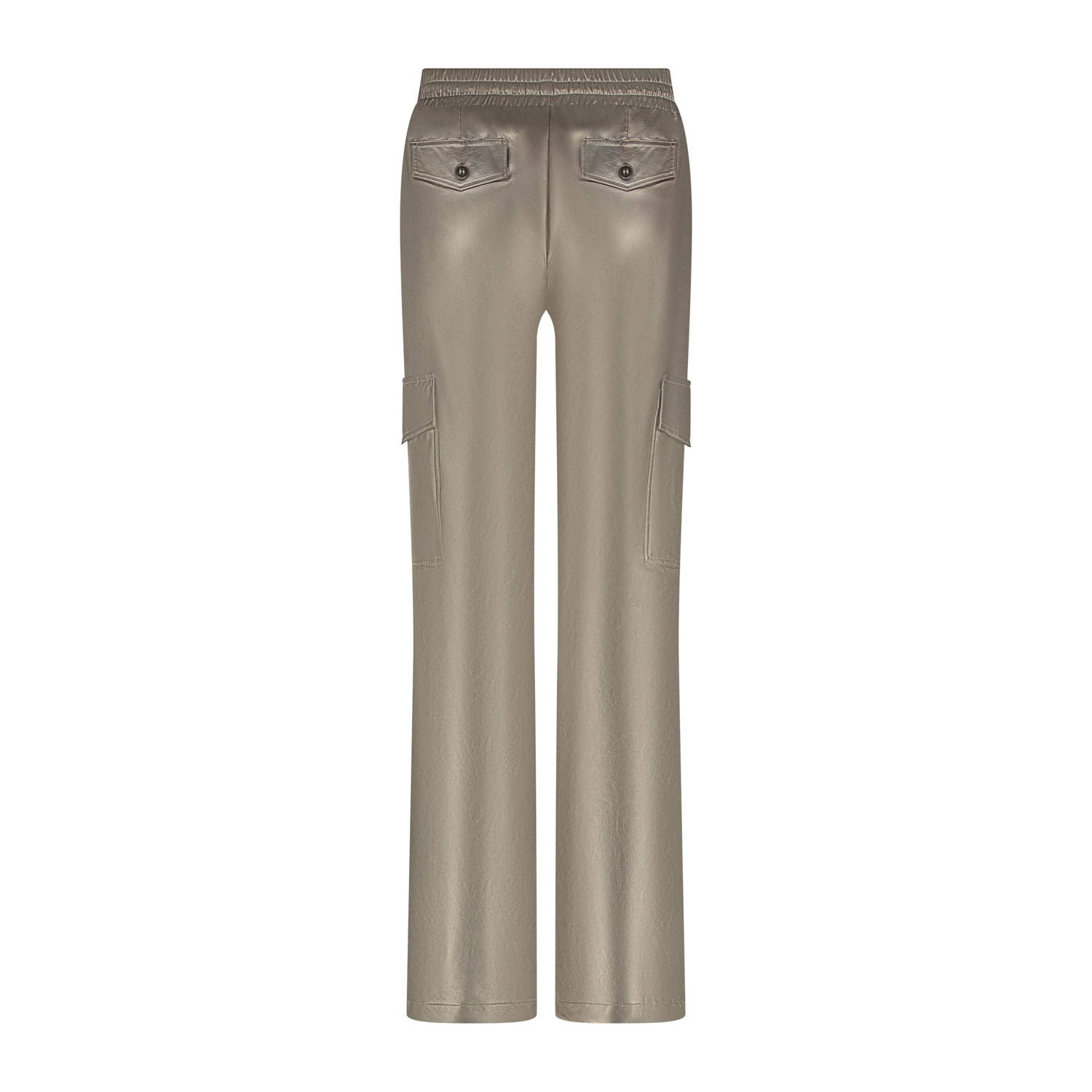 Tramontana coated regular fit broek Trousers Gold Cargo Pockets goud