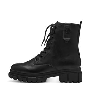 Jinny chunky veterboots zwart