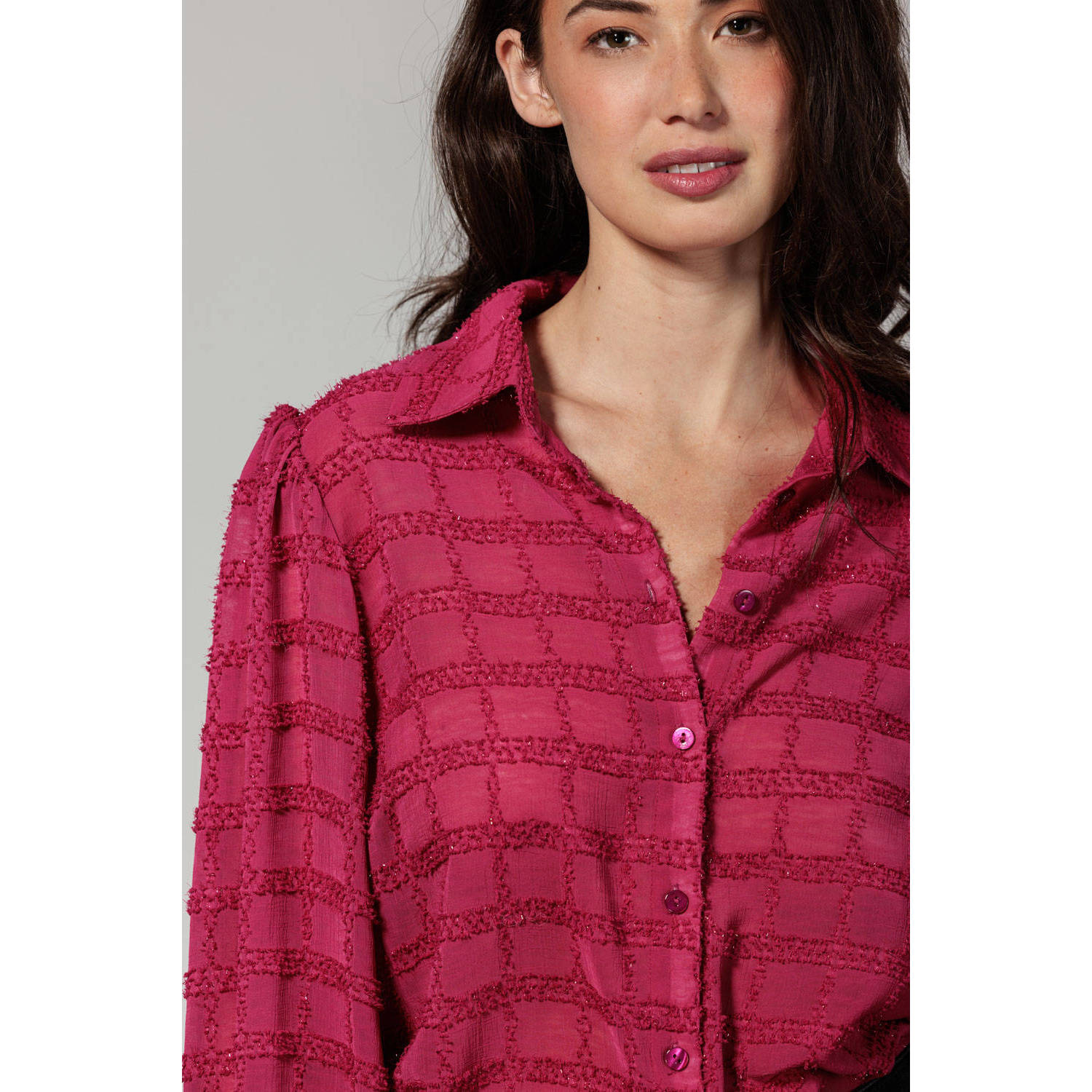 Tramontana blouse Fancy Woven rood