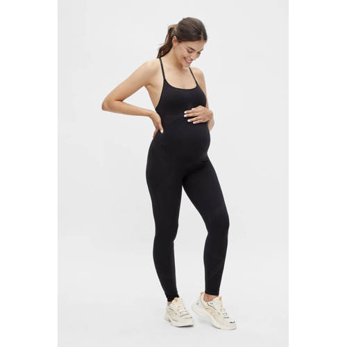 MAMALICIOUS zwangerschaps jumpsuit zwart afbeelding