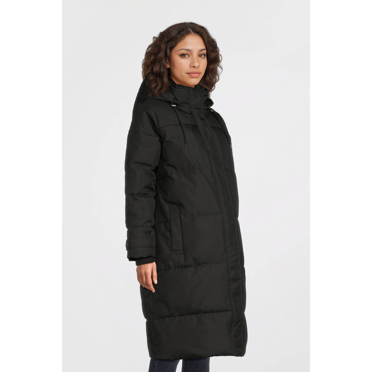 ONLY MATERNITY gewatteerde zwangerschapsjas winter OLMIRENE groen Dames Polyester Capuchon XXL