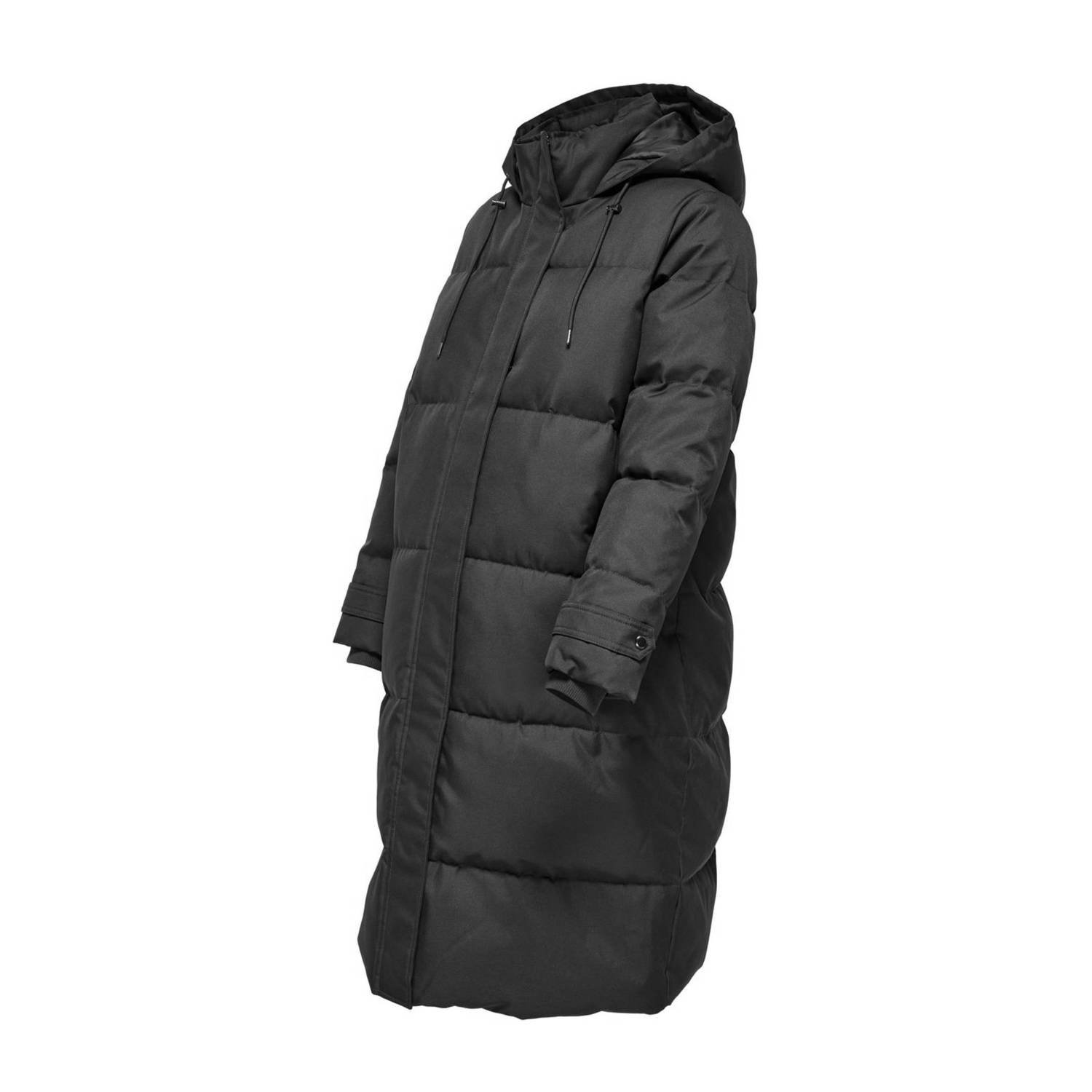 ONLY MATERNITY gewatteerde zwangerschapsjas winter OLMIRENE groen Dames Polyester Capuchon XXL