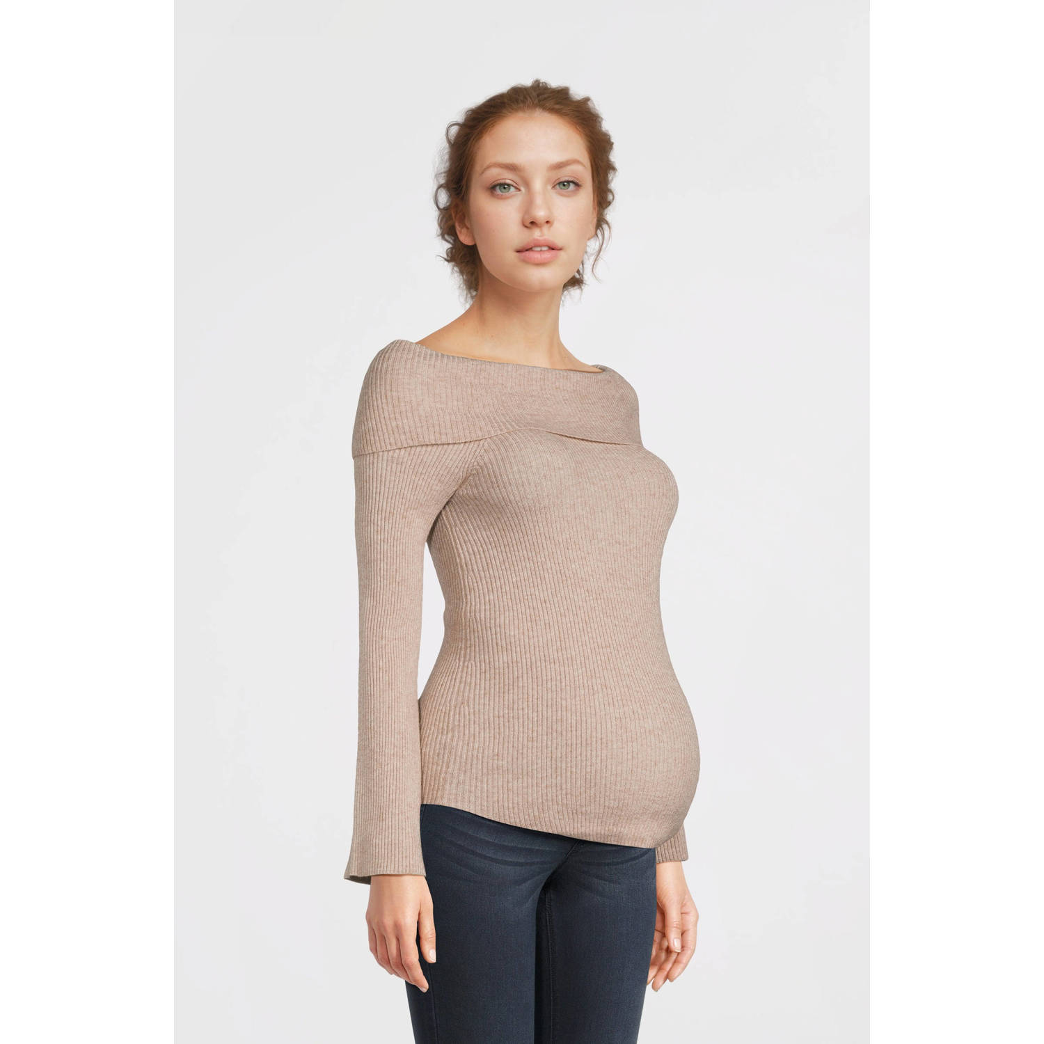 ONLY MATERNITY zwangerschapstop lichtbruin