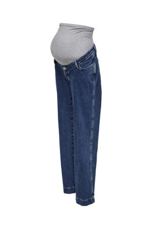 high waist zwangerschaps wide leg jeans medium blue denim