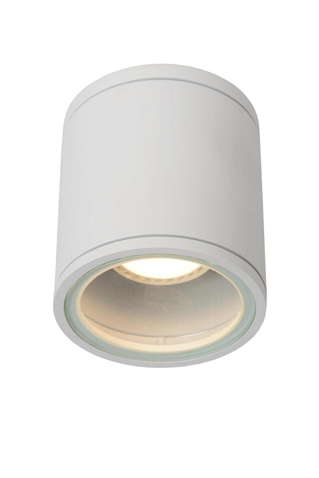 Lucide AVEN - Plafondspot Badkamer - Ø9 cm - 1xGU10 - IP65 - Wit