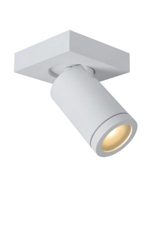 TAYLOR - Plafondspot Badkamer - LED Dim to warm - GU10 - 1x5W 2200K/3000K - IP44 - Wit