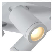 thumbnail: Lucide TAYLOR - Plafondspot Badkamer - LED Dim to warm - GU10 - 4x5W 2200K/3000K - IP44 - Wit