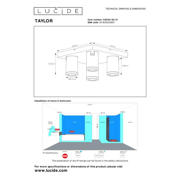 thumbnail: Lucide TAYLOR - Plafondspot Badkamer - LED Dim to warm - GU10 - 4x5W 2200K/3000K - IP44 - Wit