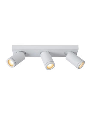 TAYLOR - Plafondspot Badkamer - LED Dim to warm - GU10 - 3x5W 2200K/3000K - IP44 - Wit  