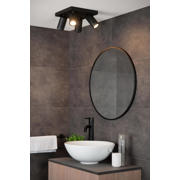 thumbnail: Lucide TAYLOR - Plafondspot Badkamer - LED Dim to warm - GU10 - 4x5W 2200K/3000K - IP44 - Zwart