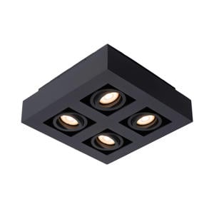 XIRAX - Plafondspot - LED Dim to warm - GU10 - 4x5W 2200K/3000K - Zwart