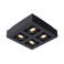 Lucide XIRAX - Plafondspot - LED Dim to warm - GU10 - 4x5W 2200K/3000K - Zwart