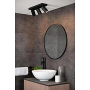 thumbnail: Lucide TAYLOR - Plafondspot Badkamer - LED Dim to warm - GU10 - 3x5W 2200K/3000K - IP44 - Zwart