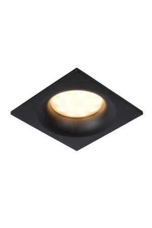 ZIVA - Inbouwspot Badkamer - 1xGU10 - IP44 - Zwart