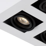 thumbnail: Lucide XIRAX - Plafondspot - LED Dim to warm - GU10 - 4x5W 2200K/3000K - Wit