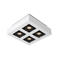 Lucide XIRAX - Plafondspot - LED Dim to warm - GU10 - 4x5W 2200K/3000K - Wit
