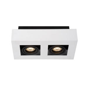 XIRAX - Plafondspot - LED Dim to warm - GU10 - 2x5W 2200K/3000K - Wit  