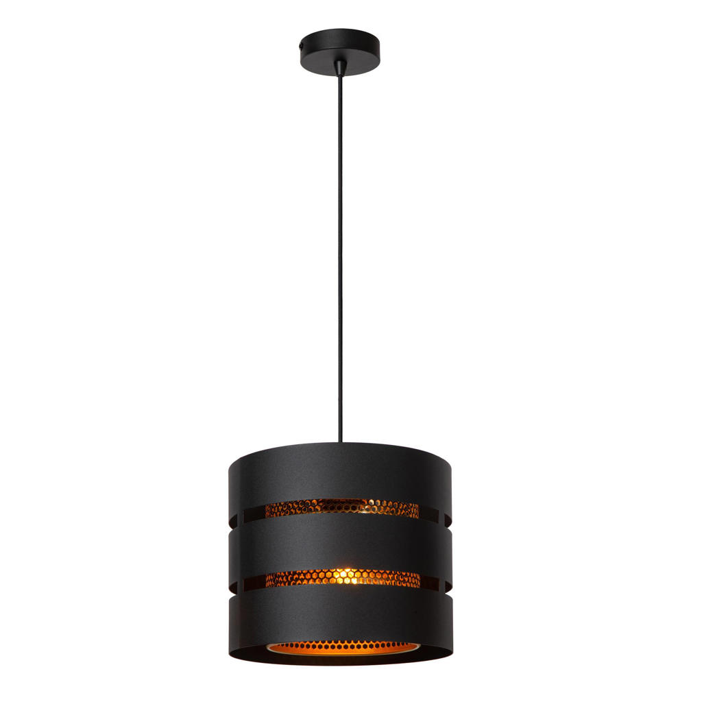 Lucide ROSAS - Hanglamp - Ø26 cm - 1xE27 - Zwart