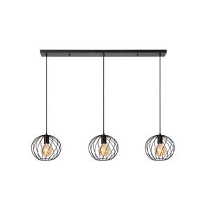 DANZA - Hanglamp - 3xE27 - Zwart