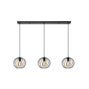 DANZA - Hanglamp - 3xE27 - Zwart 