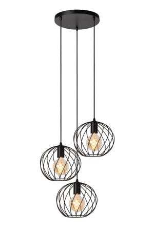 DANZA - Hanglamp - Ø50 cm - 3xE27 - Zwart