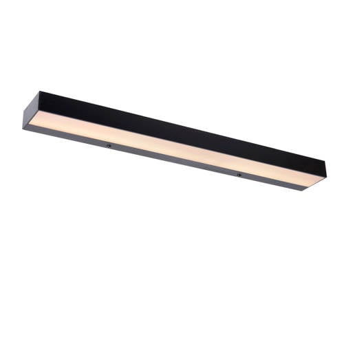 Lucide ALEXA - Wandlamp Badkamer - LED - 1x8W 3000K - IP44 - Zwart afbeelding