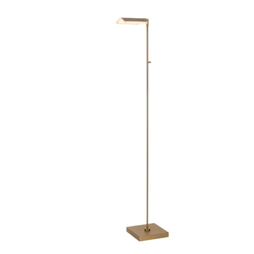 Lucide AARON - Leeslamp - LED Dim to warm - 1x12W 2700K/4000K - Mat Goud / Messing afbeelding