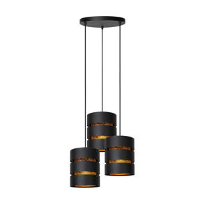 ROSAS - Hanglamp - Ø43 cm - 3xE27 - Zwart  