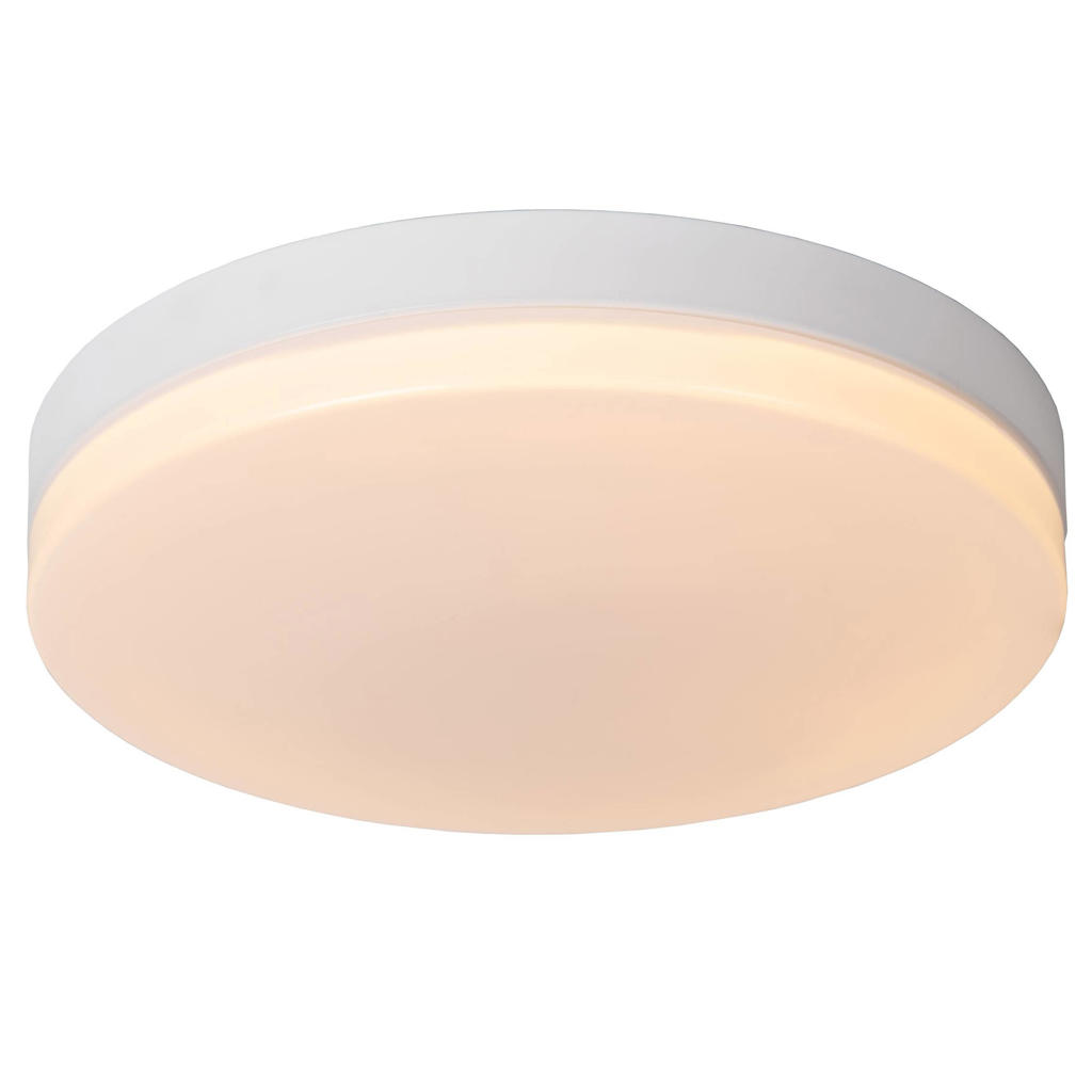Lucide BISKIT - Plafonnière Badkamer - Ø40 cm - LED - 1x36W 2700K - IP44 - Beweging & dag/nacht sensor - Wit