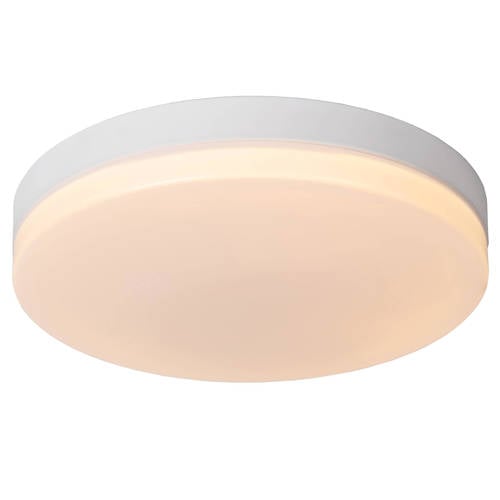 Lucide BISKIT - Plafonnière Badkamer - Ø40 cm - LED - 1x36W 2700K - IP44 - Beweging & dag/nacht sensor - Wit afbeelding