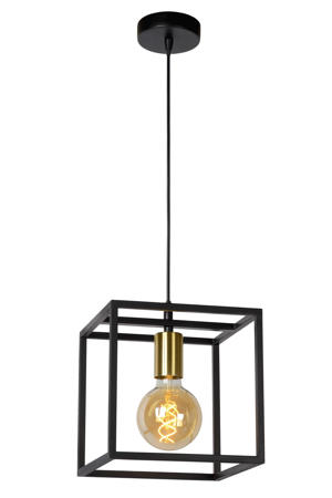 RUBEN - Hanglamp - 1xE27 - Zwart  